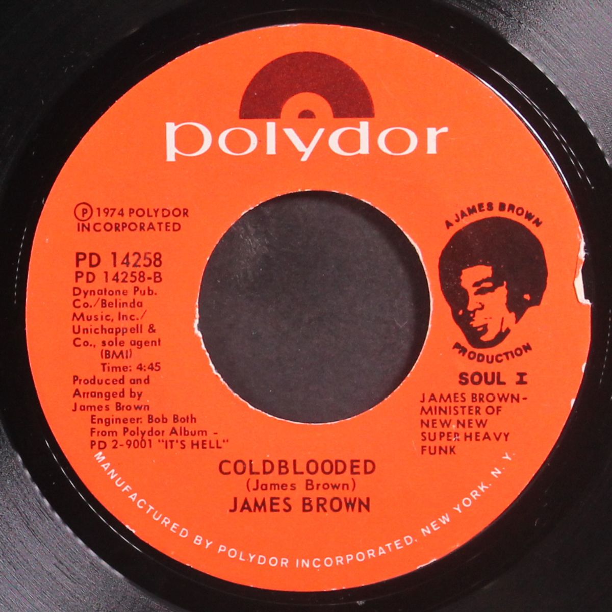 funky president / coldblooded by JAMES BROWN