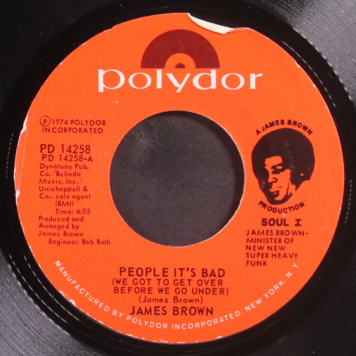 funky president / coldblooded by JAMES BROWN