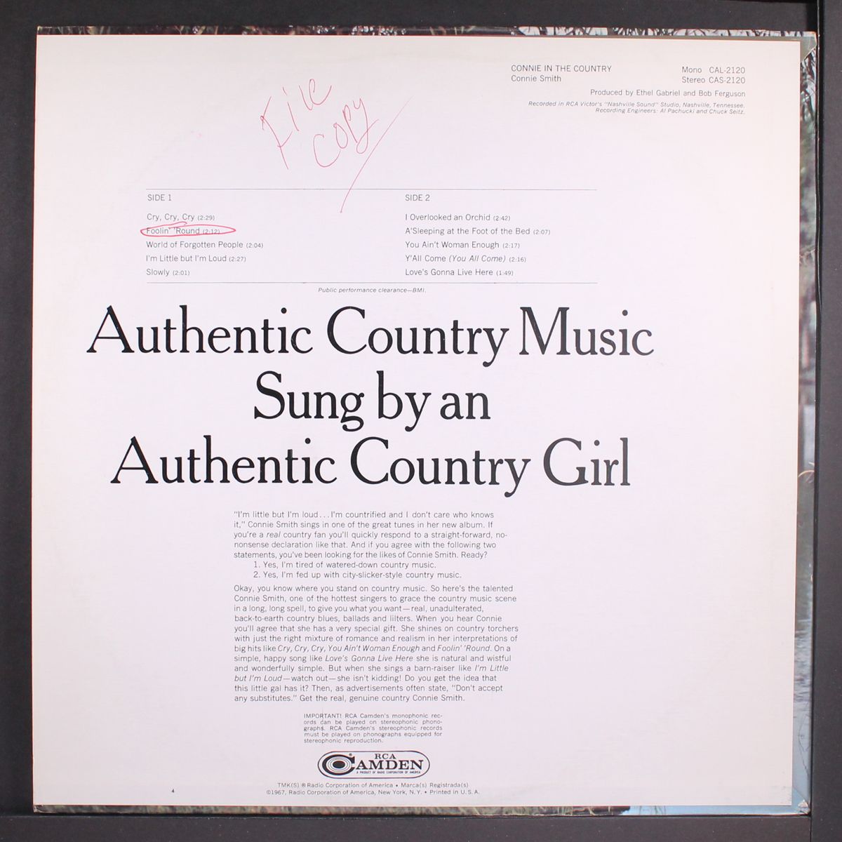 connie in the country by CONNIE SMITH