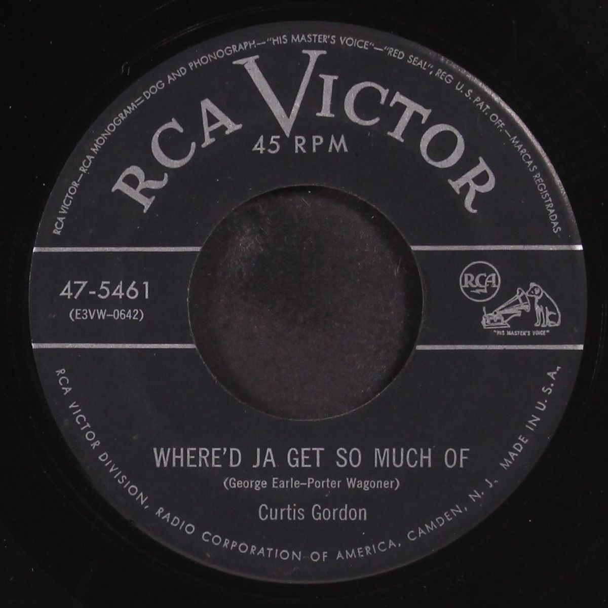 i just don't love you anymore / where'd ja get so much of by CURTIS GORDON