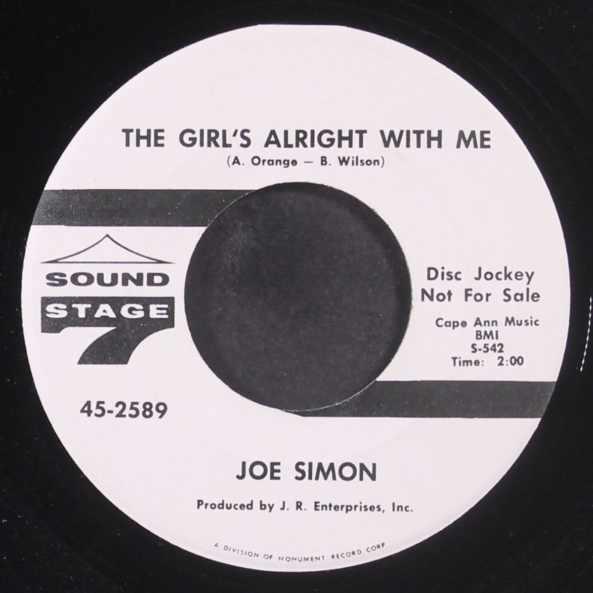 nine pound steel / the girl's alright with me by JOE SIMON
