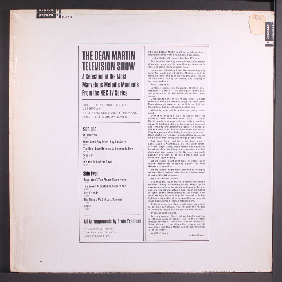 the dean martin tv show by DEAN MARTIN