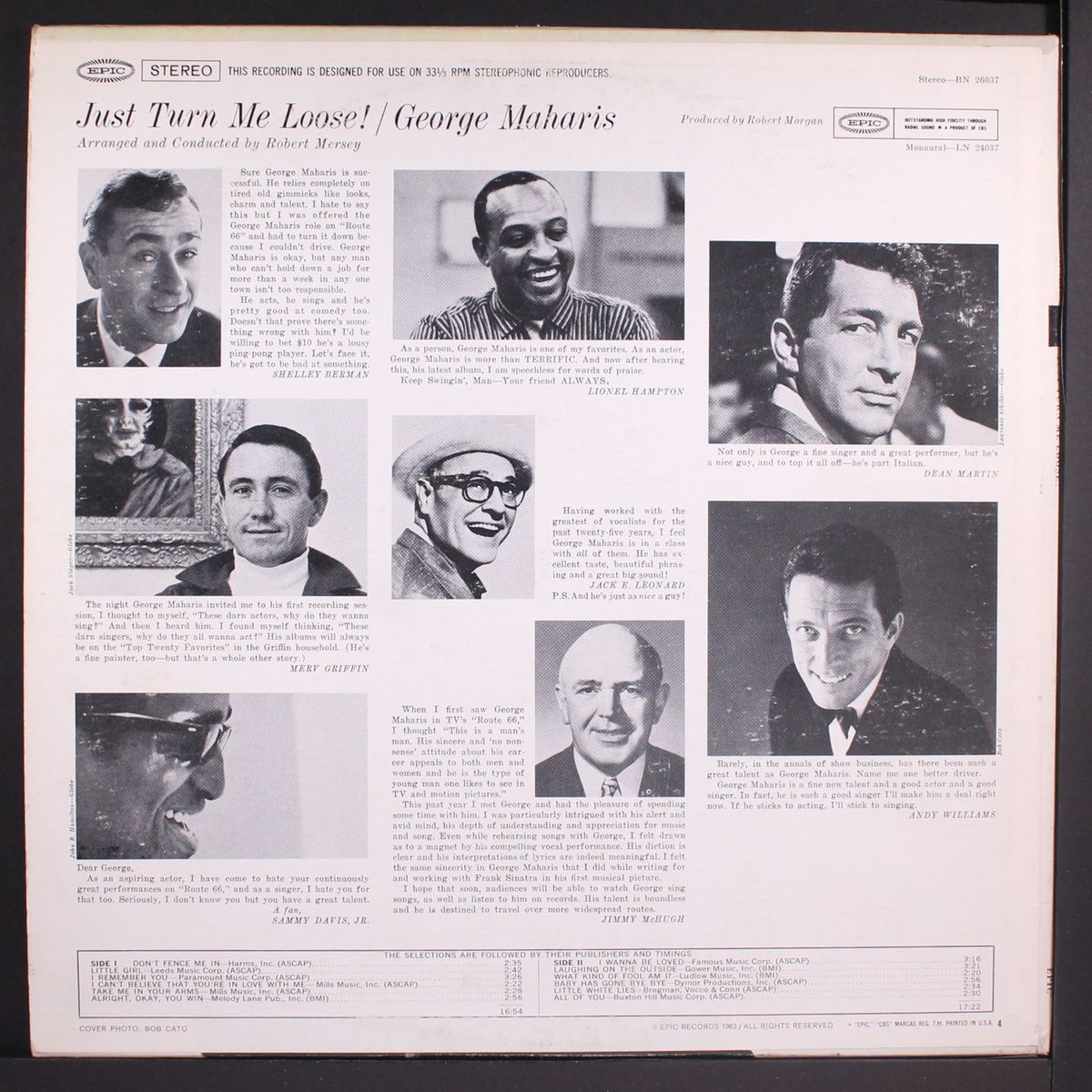 just turn me loose! by GEORGE MAHARIS
