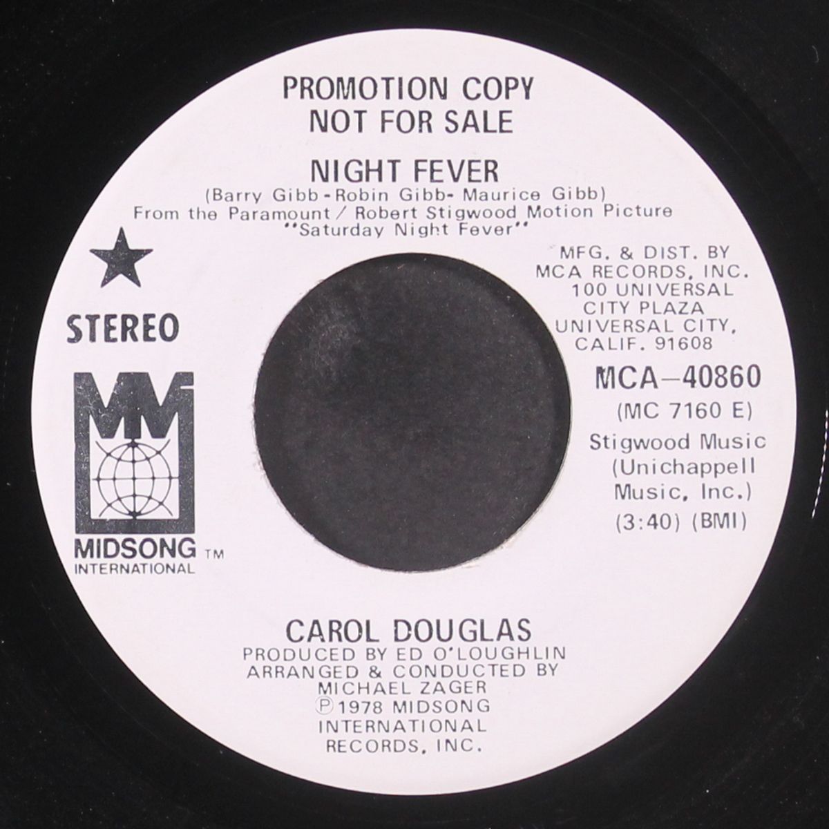 night fever / same by CAROL DOUGLAS