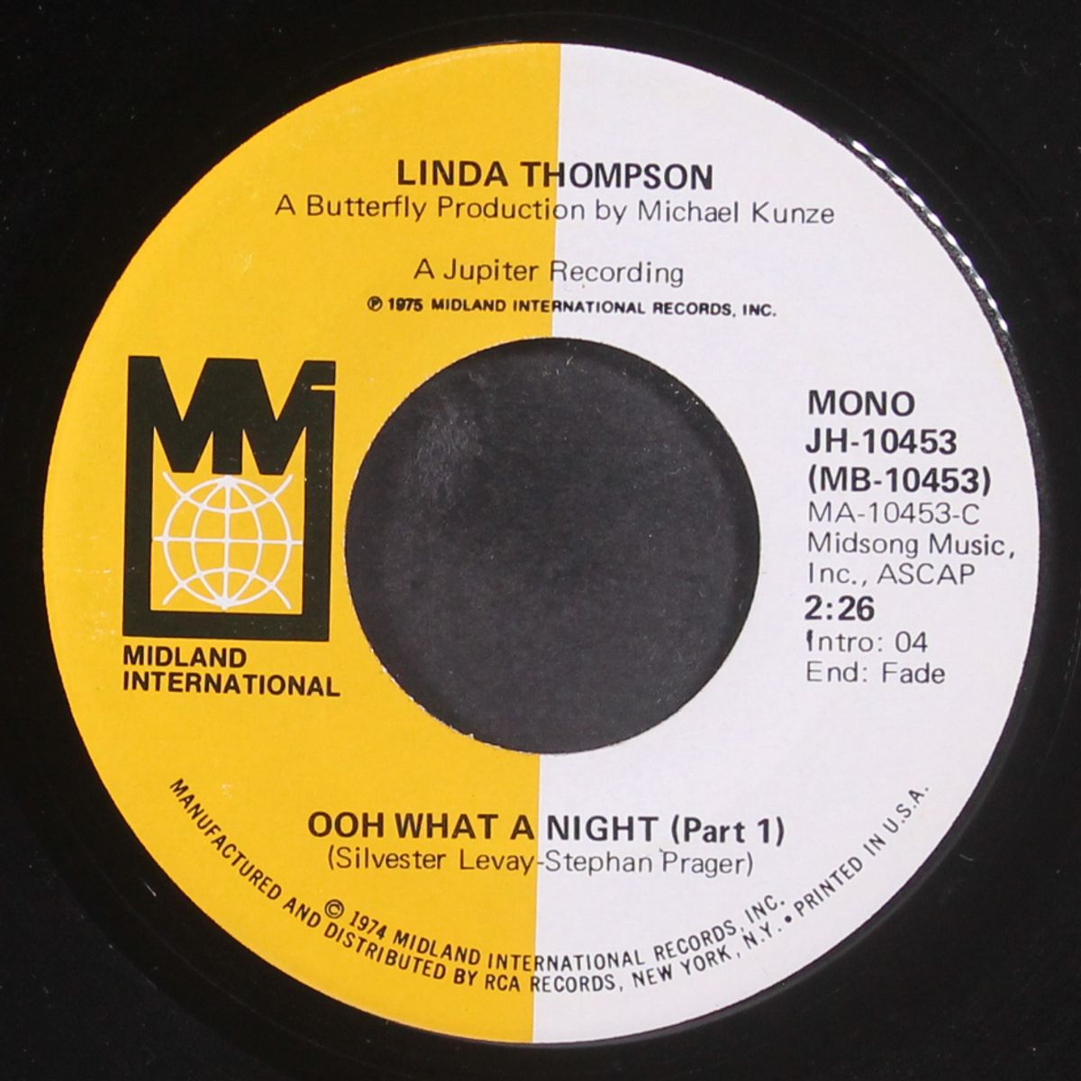 ooh what a night (part 1) / mono by LINDA THOMPSON