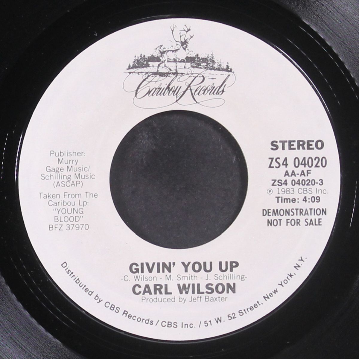 givin' you up / same by CARL WILSON