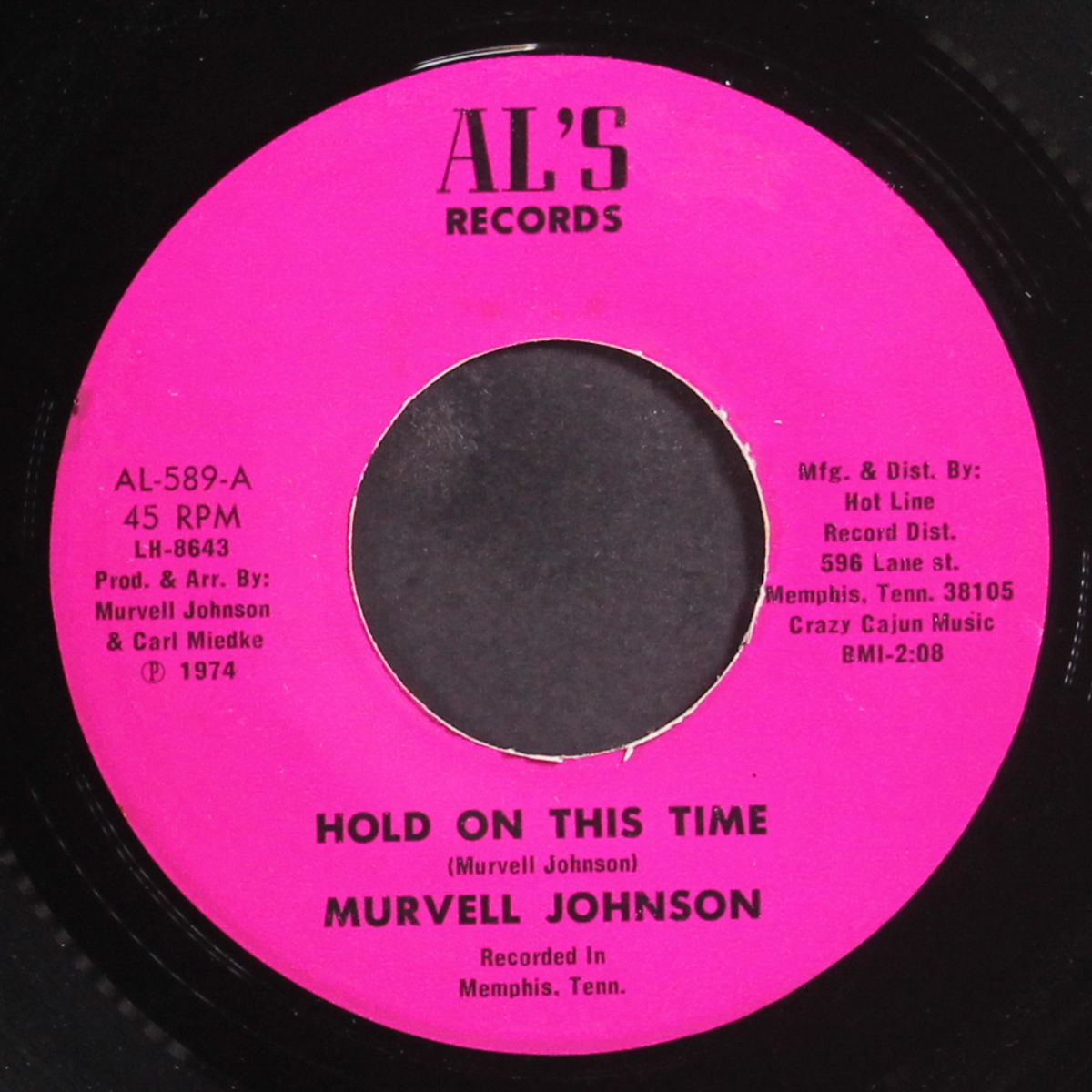 just take me in your loving arms / hold on this time by MURVELL JOHNSON
