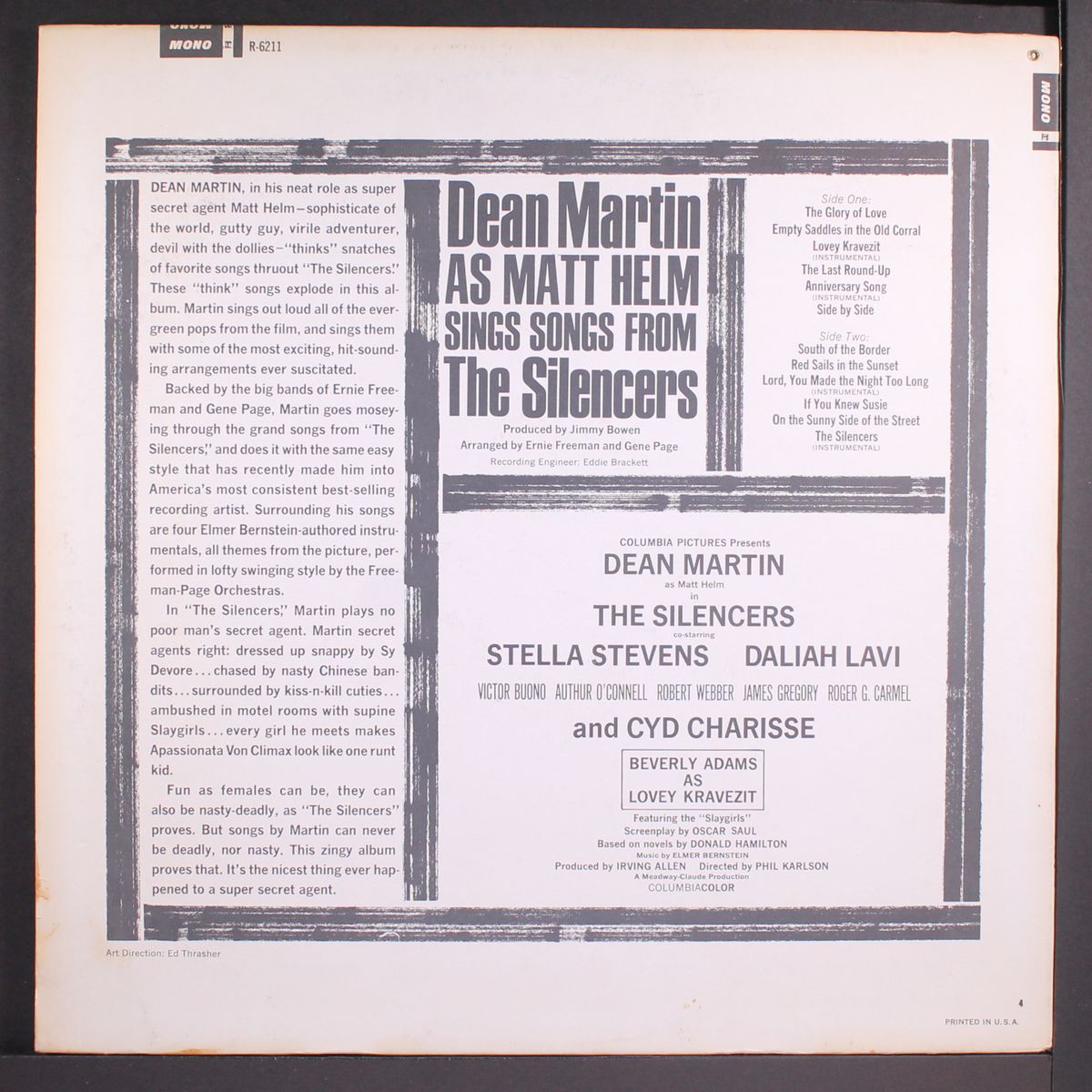 sings songs from the silencers by DEAN MARTIN