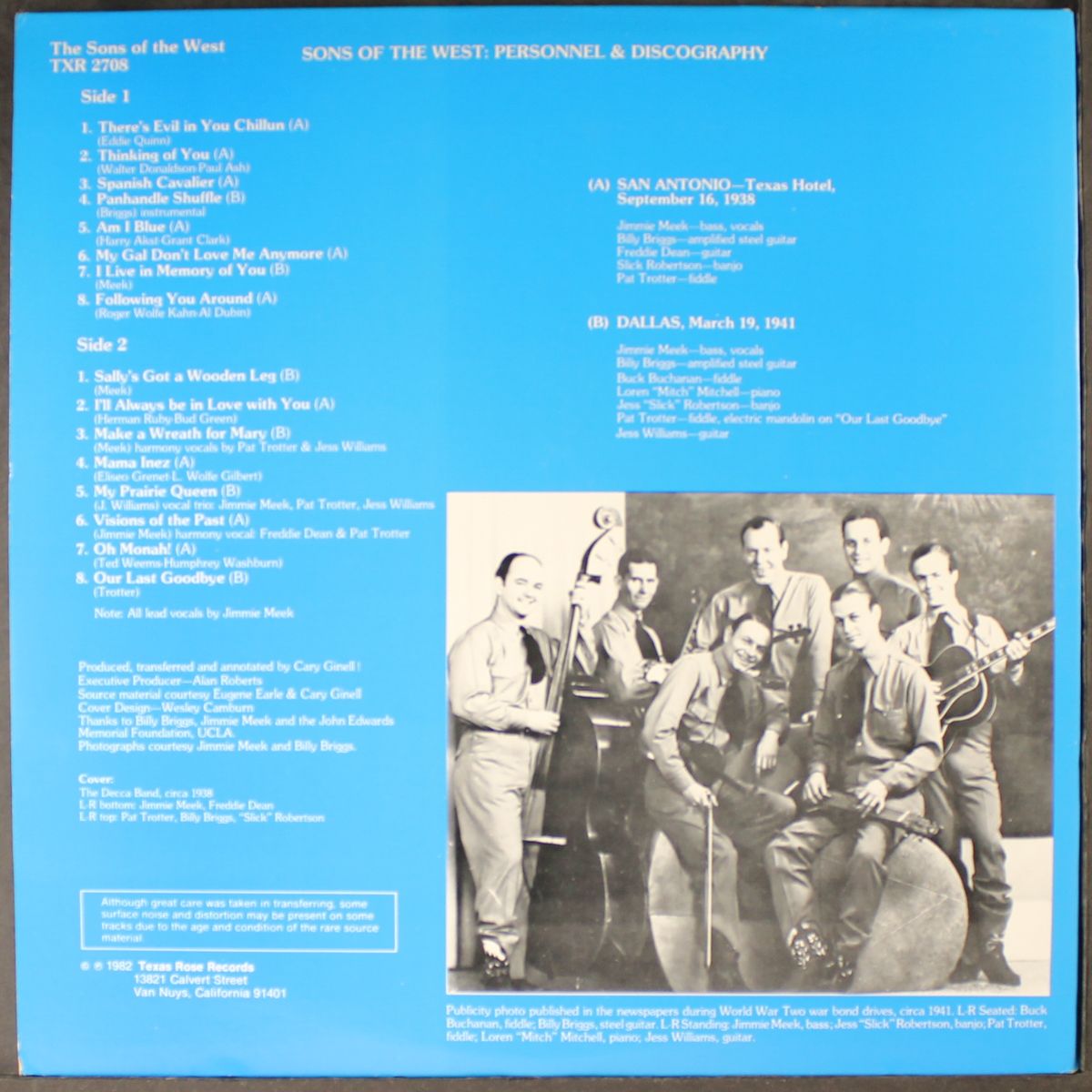 western swing 1938-41 by SONS OF THE WEST