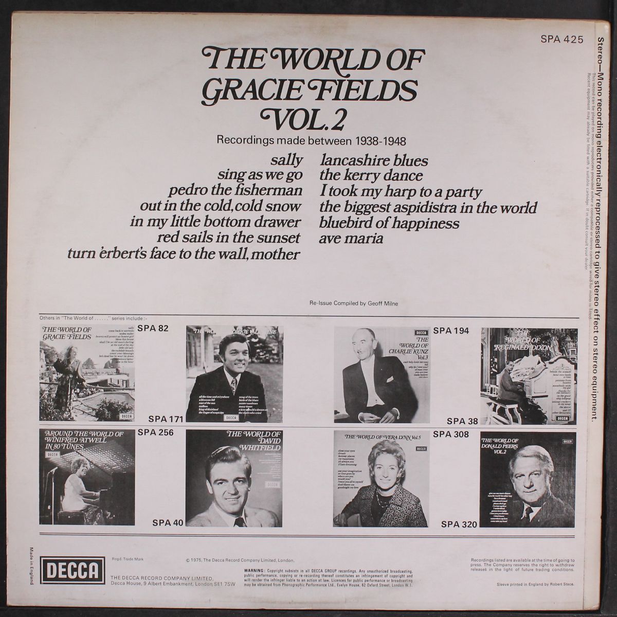 the world of by GRACIE FIELDS