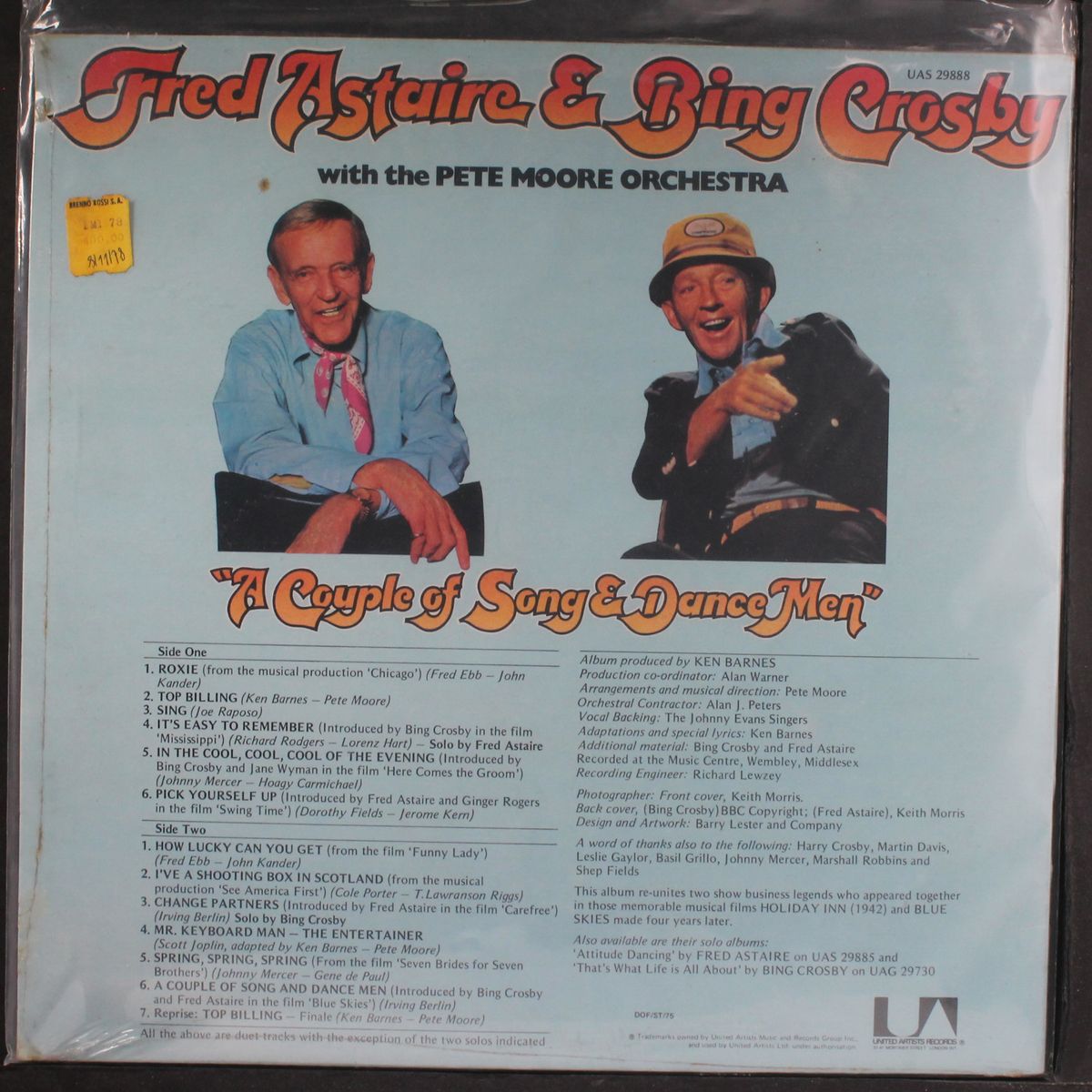 a couple of song & dance men by BING CROSBY & FRED ASTAIRE