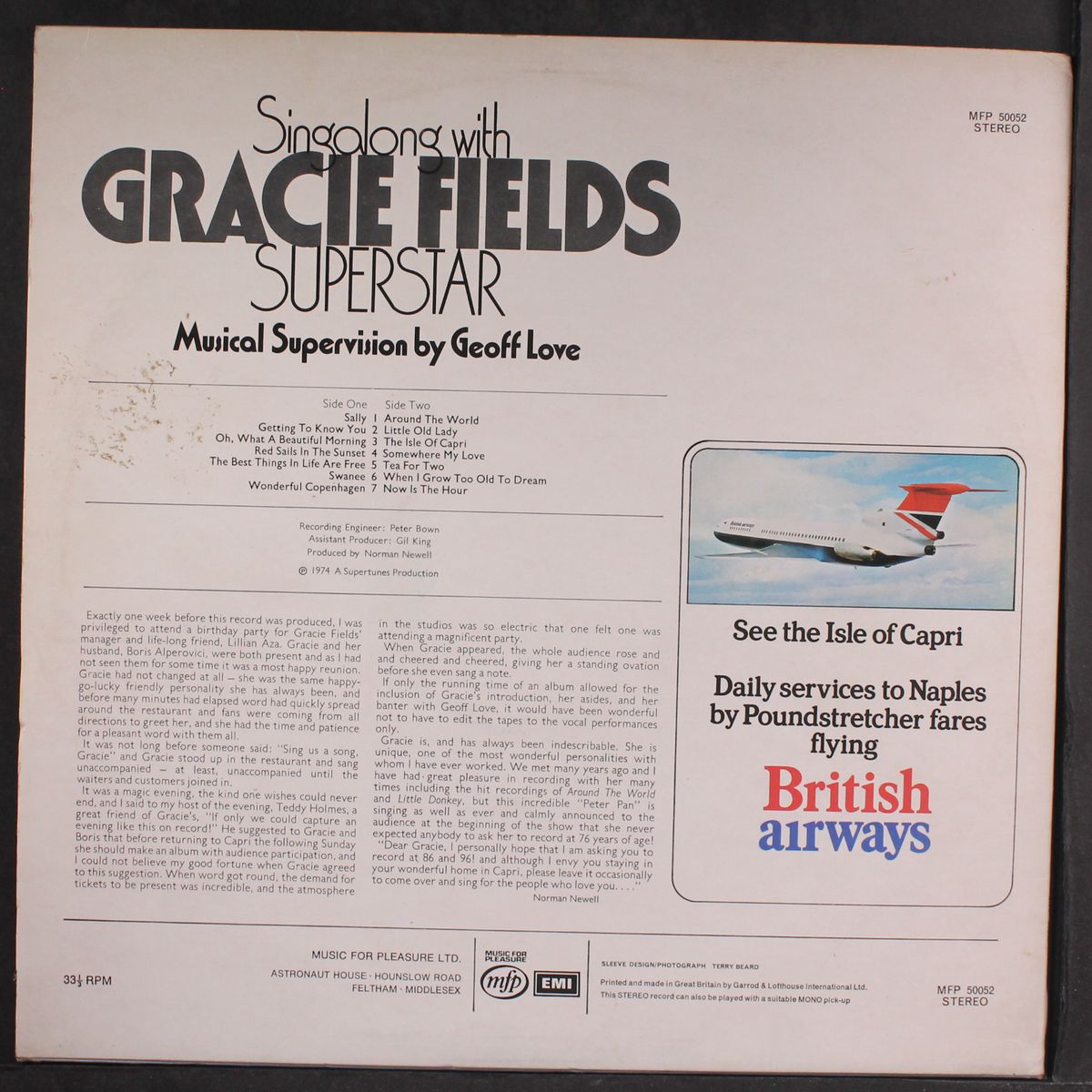 singalong with by GRACIE FIELDS