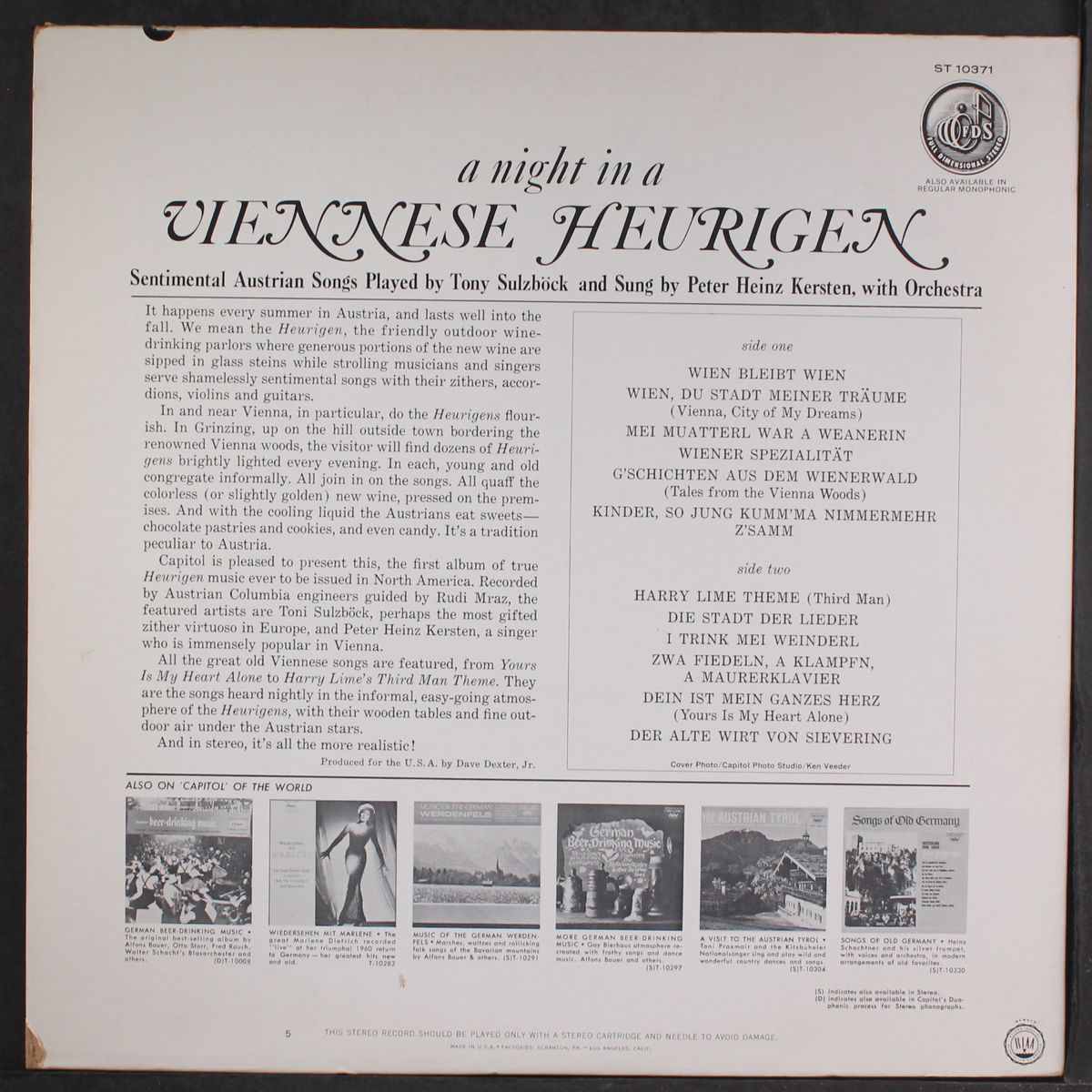 viennese heurigen by VARIOUS