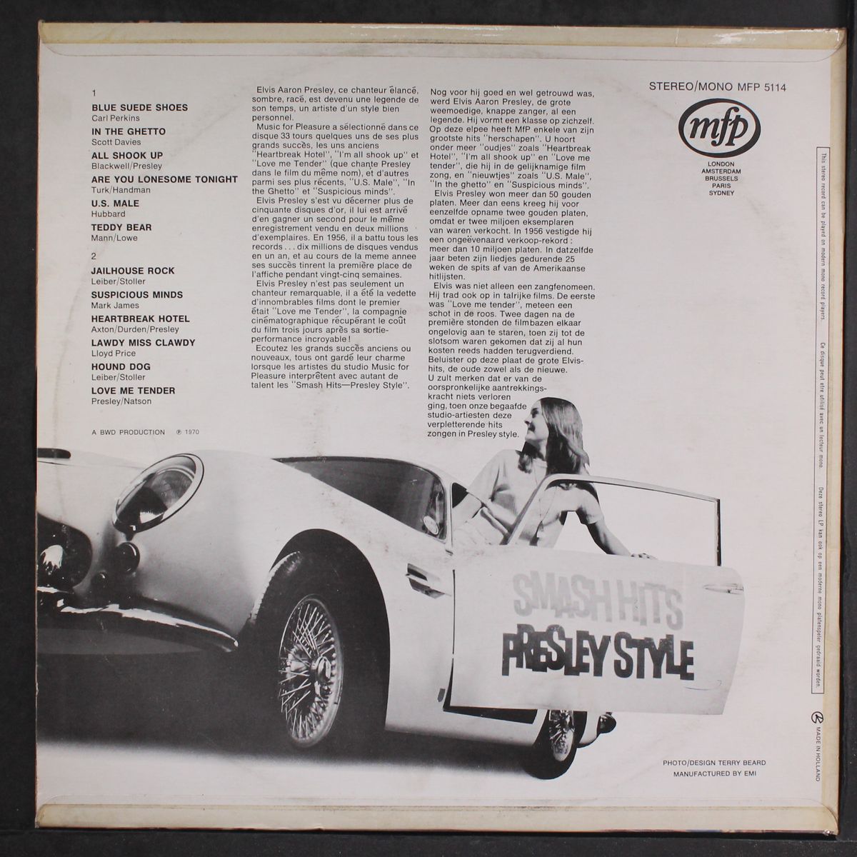 smash hits presley style by VARIOUS