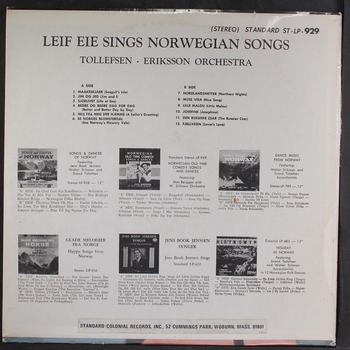 norwegian songs by LEIF EIE