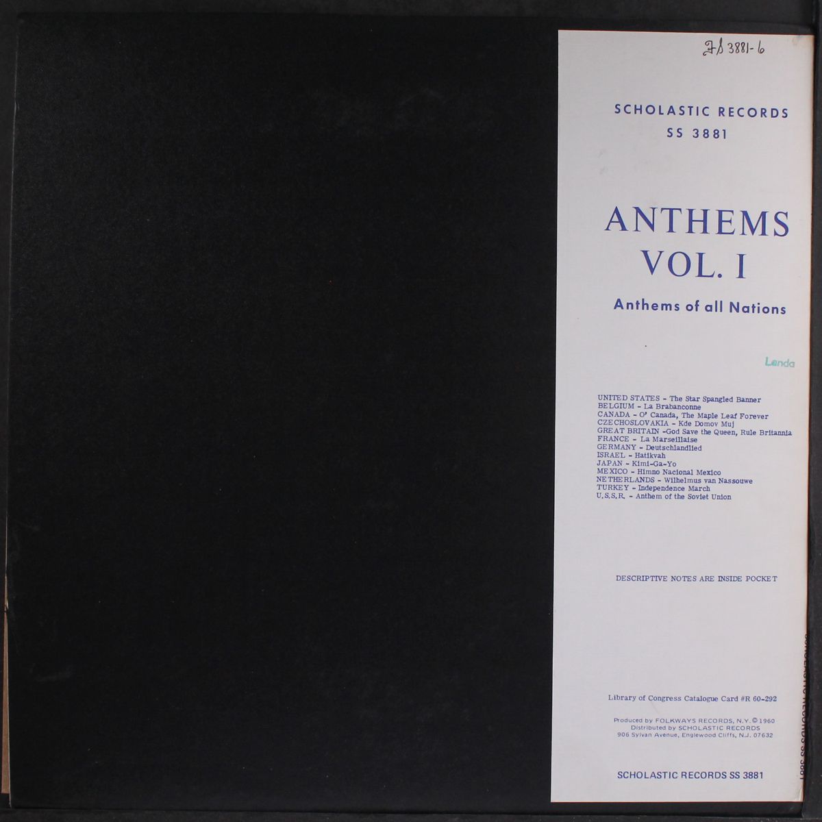 anthems of all nations by VARIOUS