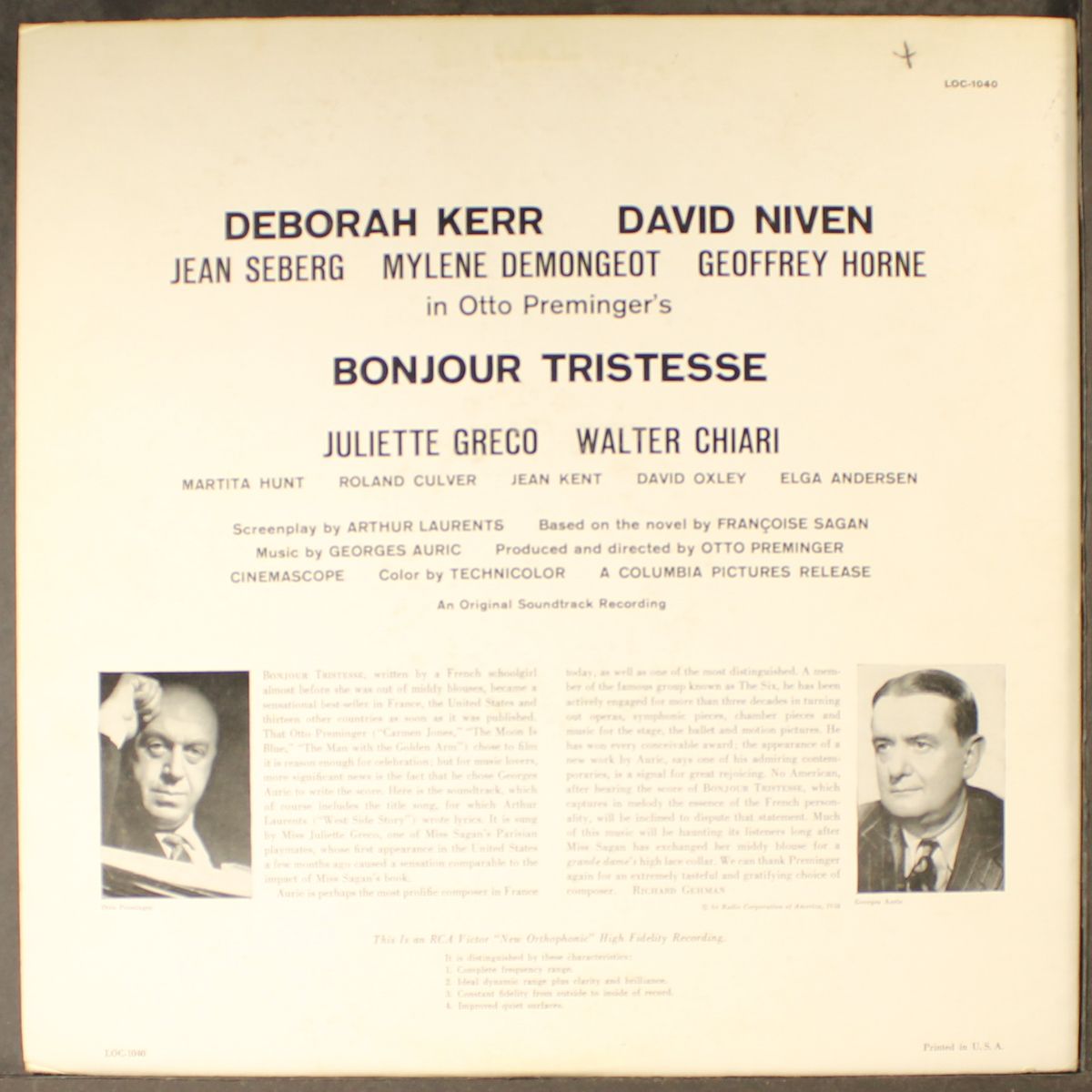 bonjour tristesse by SOUNDTRACK