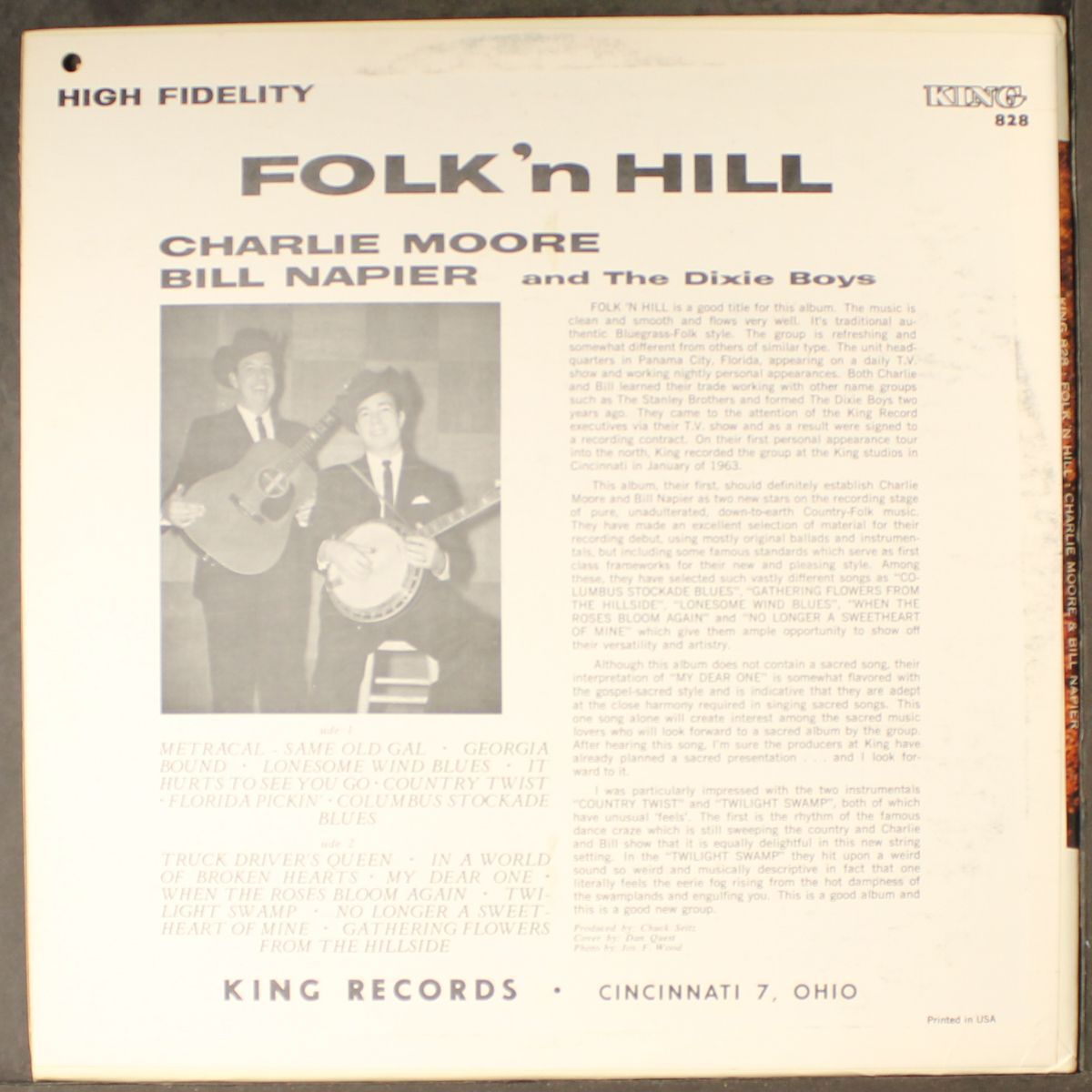 folk 'n hill by CHARLIE MOORE & BILL NAPIER