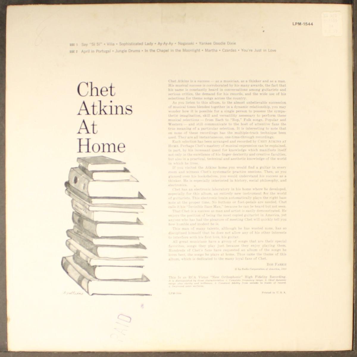 at home by CHET ATKINS