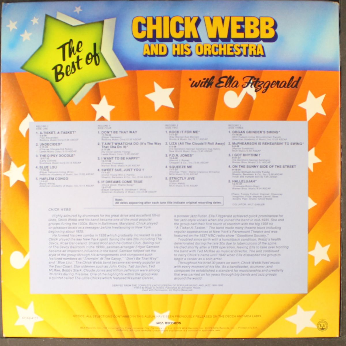 the best of by CHICK WEBB