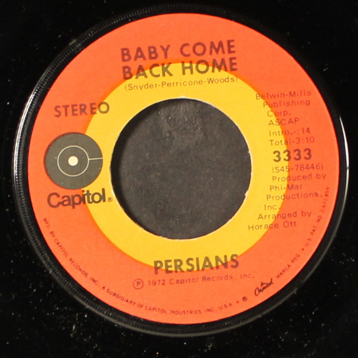baby come back home / i want to go home by PERSIANS