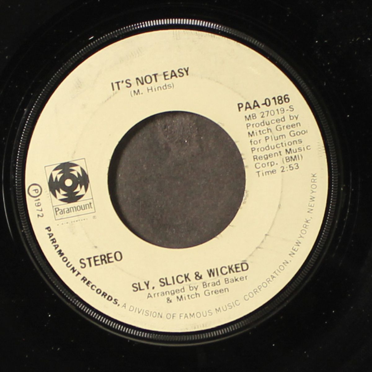 your love was meant for me / it's not easy by SLY, SLICK & WICKED