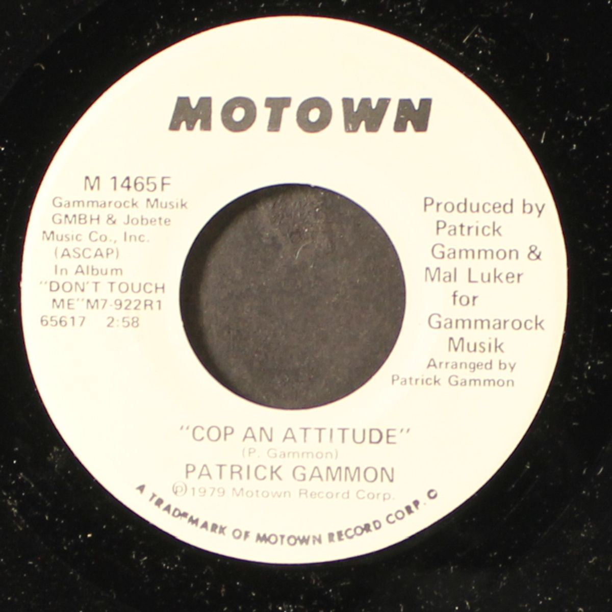cop an attitude / same by PATRICK GAMMON