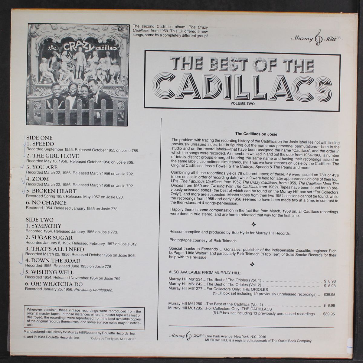 best of, vol. 2 by CADILLACS