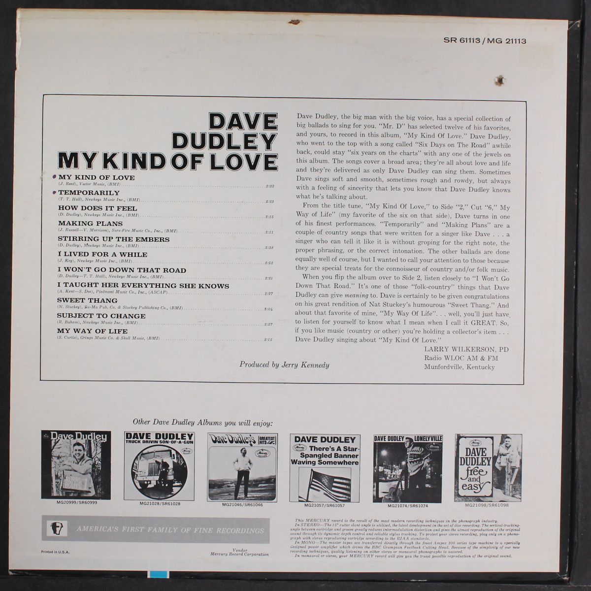 my kind of love by DAVE DUDLEY