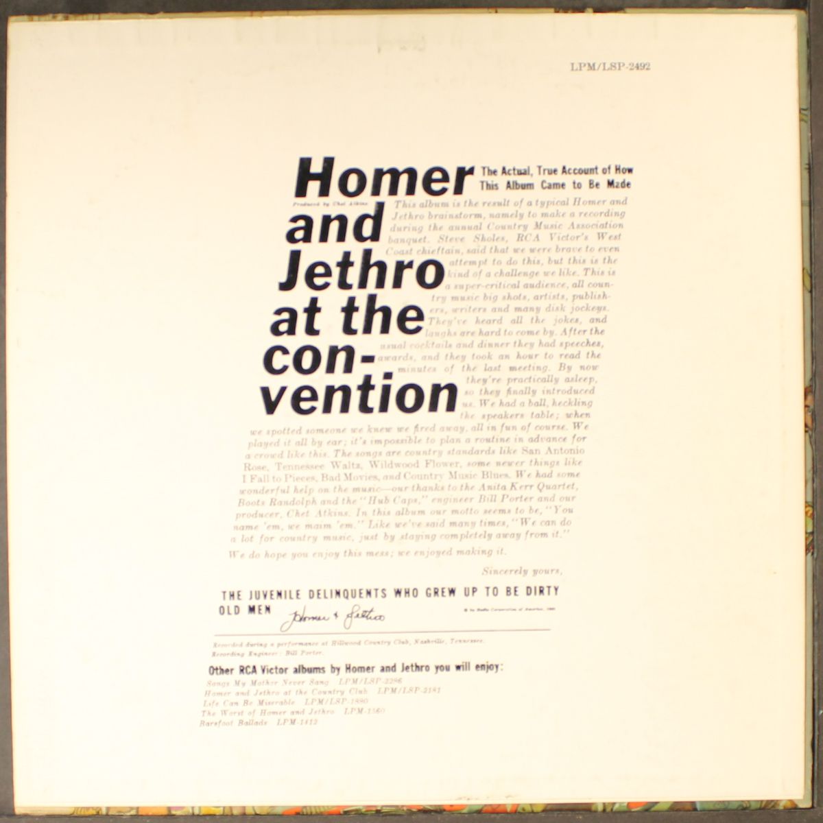 at the convention by HOMER & JETHRO