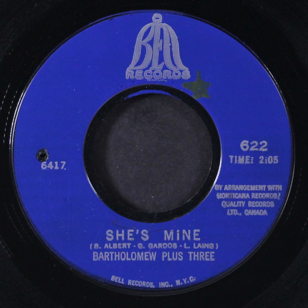 she's mine / you're not there by BARTHOLOMEW PLUS THREE