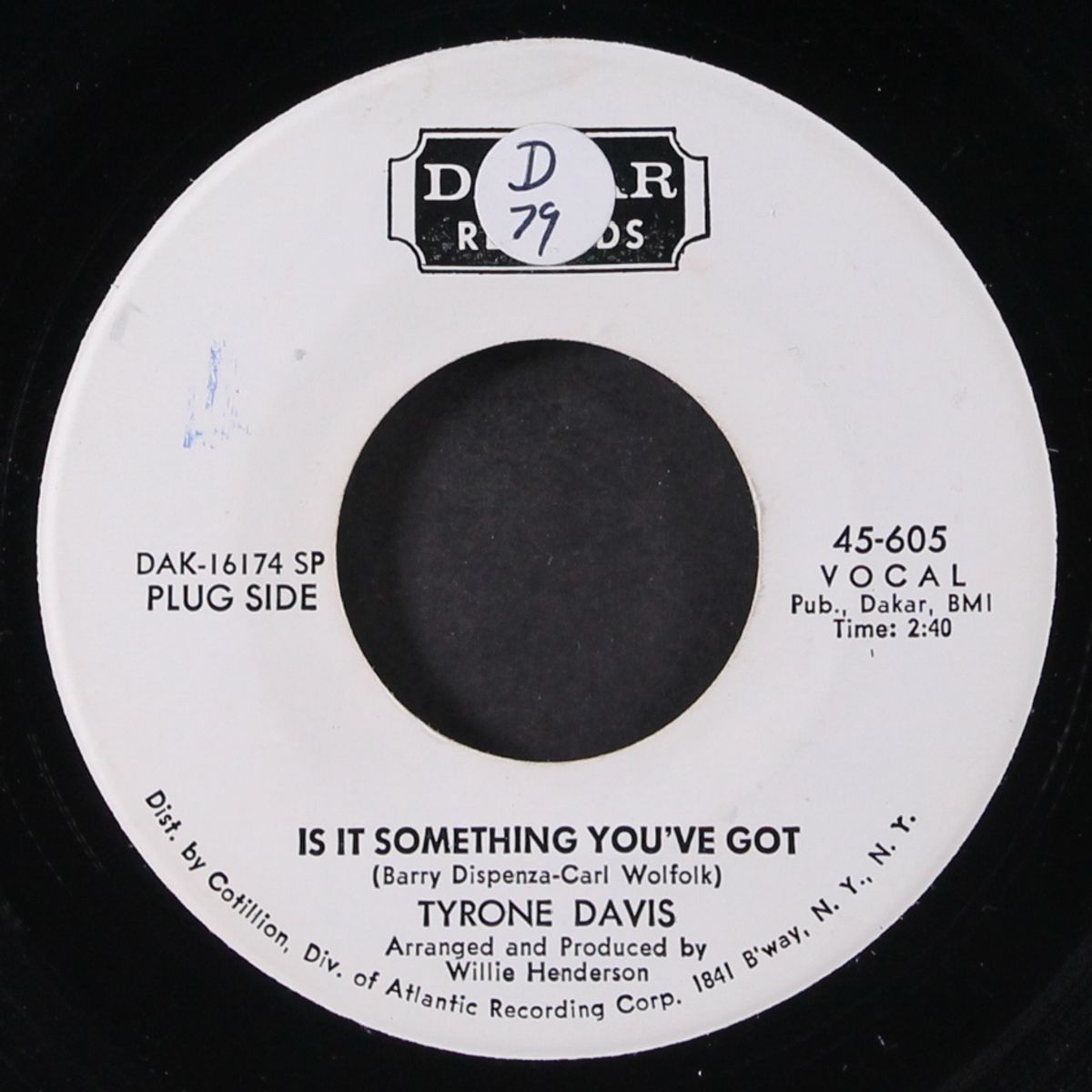is it something you've got / undying love by TYRONE DAVIS