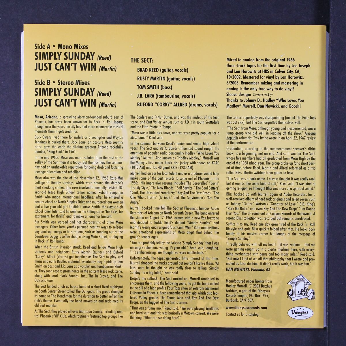 simply sunday / just can't win by SECT