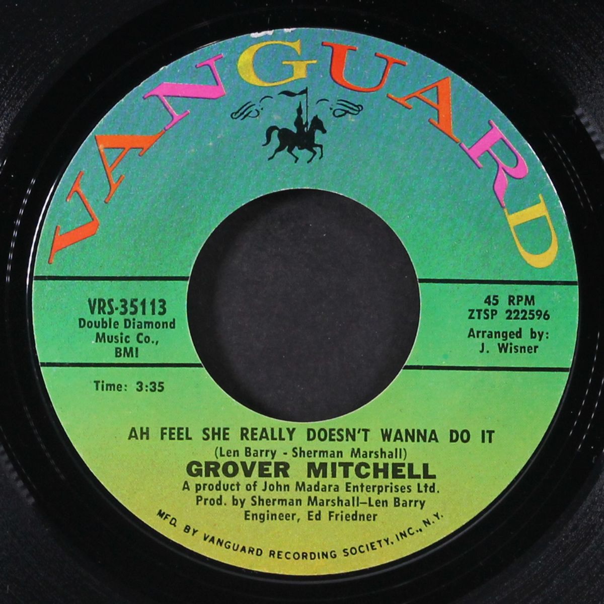 ah feel she really doesn't wanna do it by GROVER MITCHELL