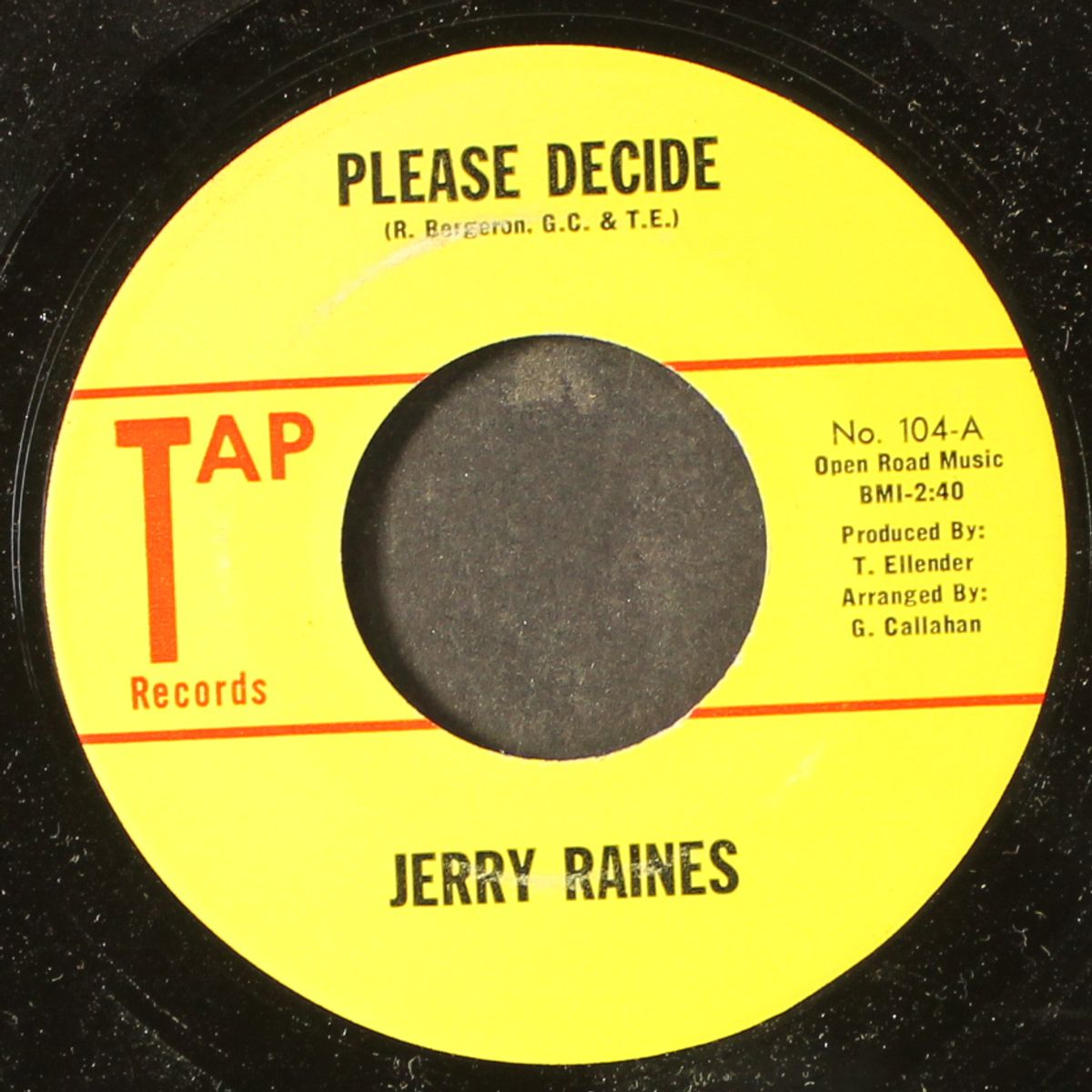 please decide / gotta get back to mama by JERRY RAINES