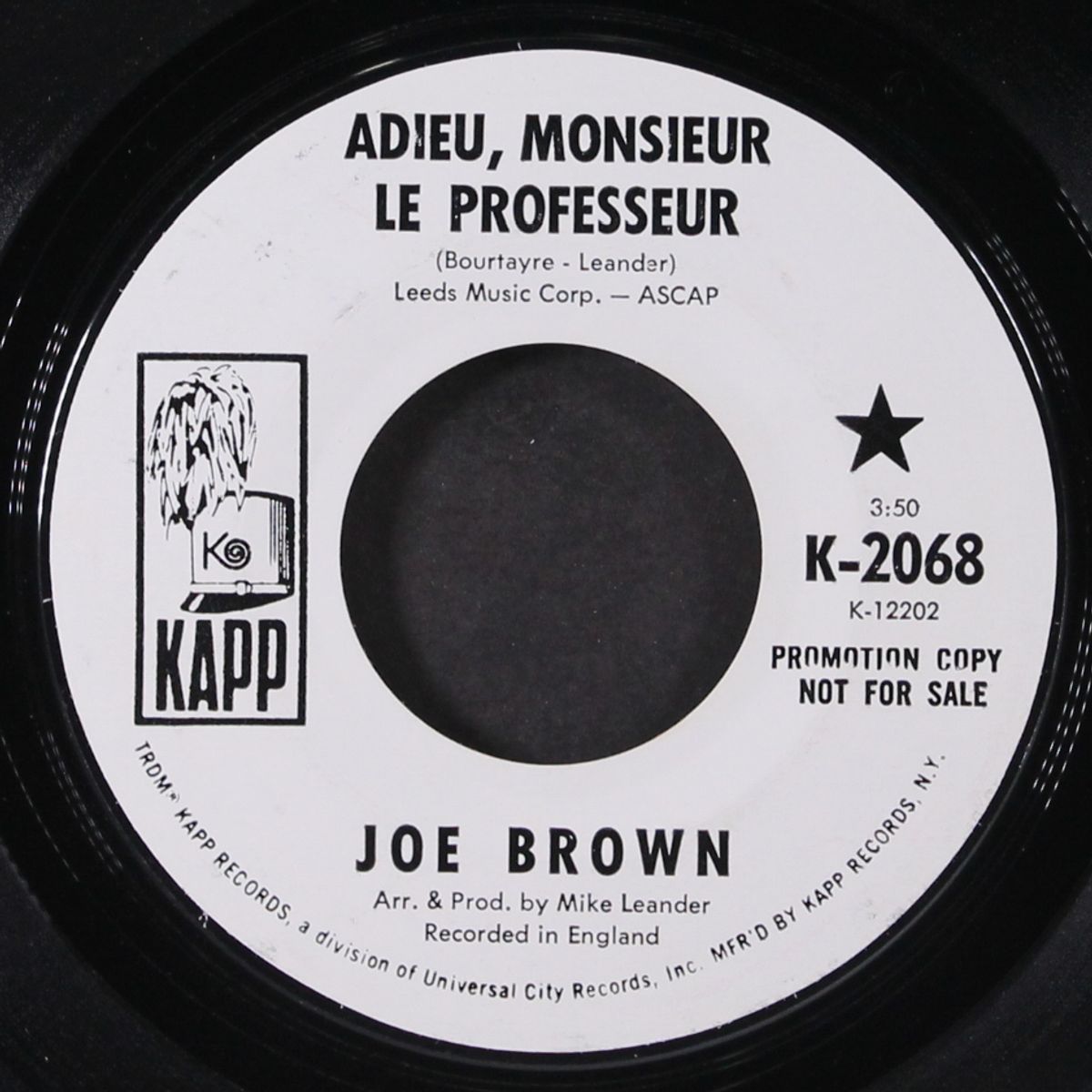 adieu, monsieur le professeur by JOE BROWN