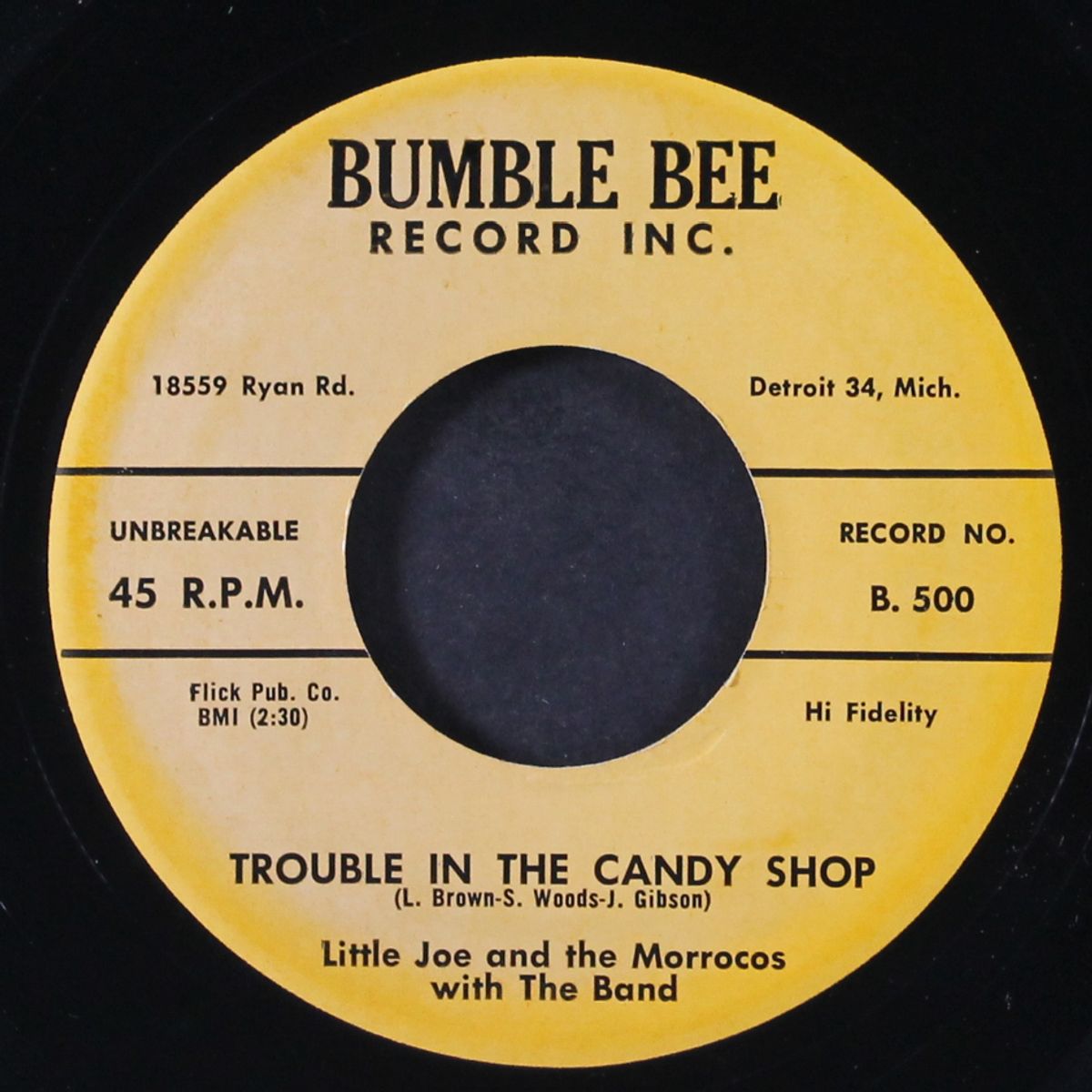 bubble gum / trouble in the candy shop by LITTLE JOE & MORROCOS