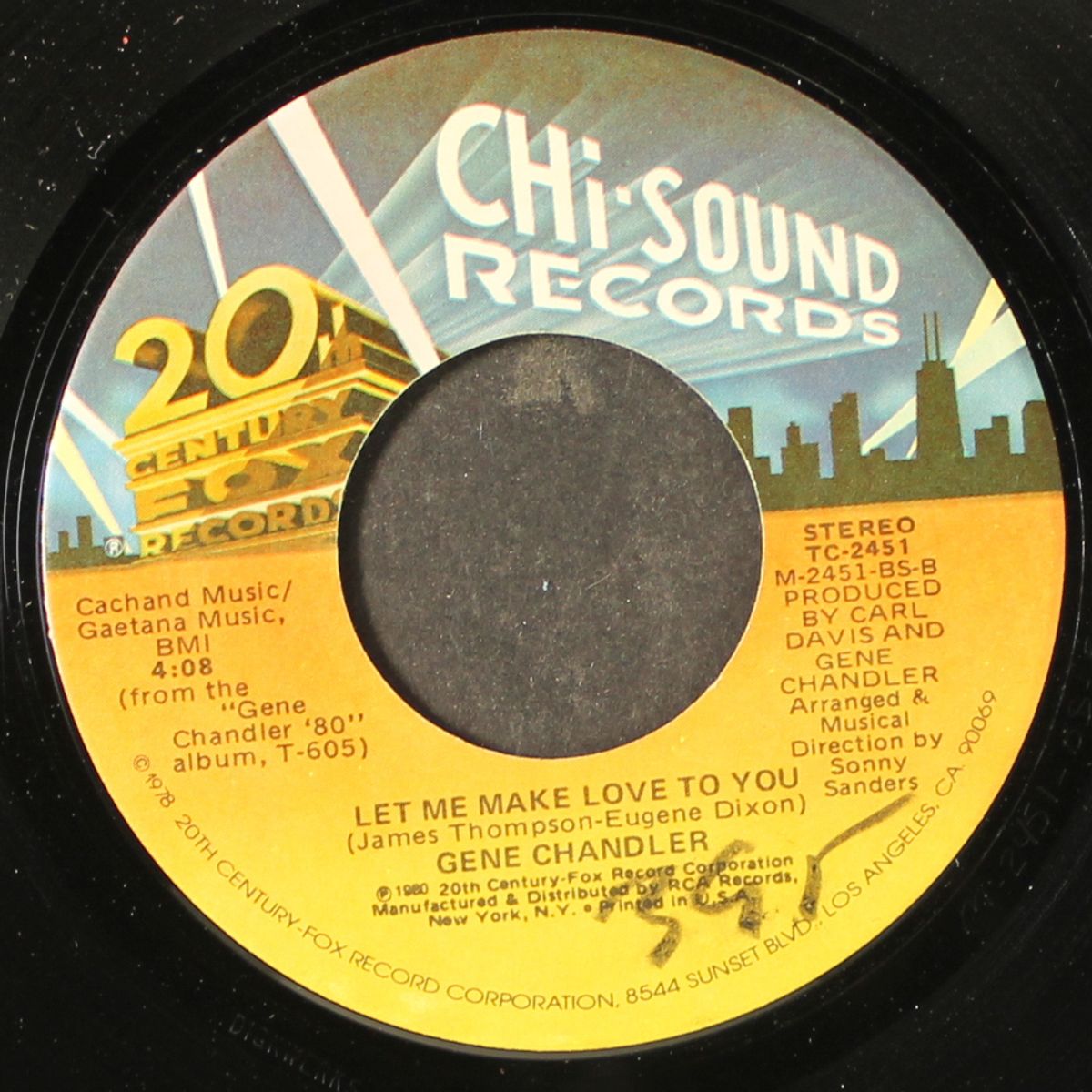let me make love to you / does she have a friend? by GENE CHANDLER