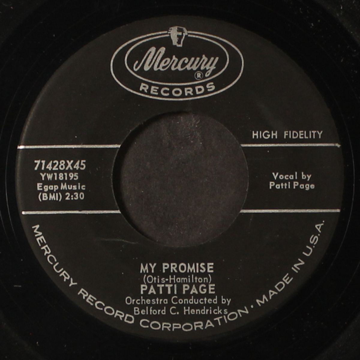 my promise / the walls have ears by PATTI PAGE