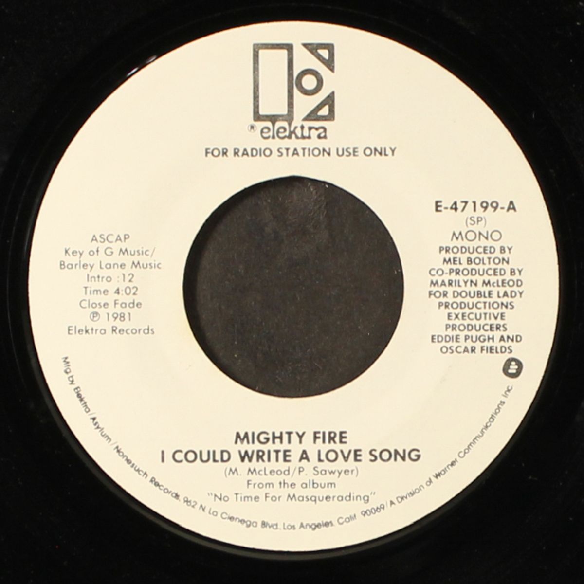 i could write a love song / mono by MIGHTY FIRE