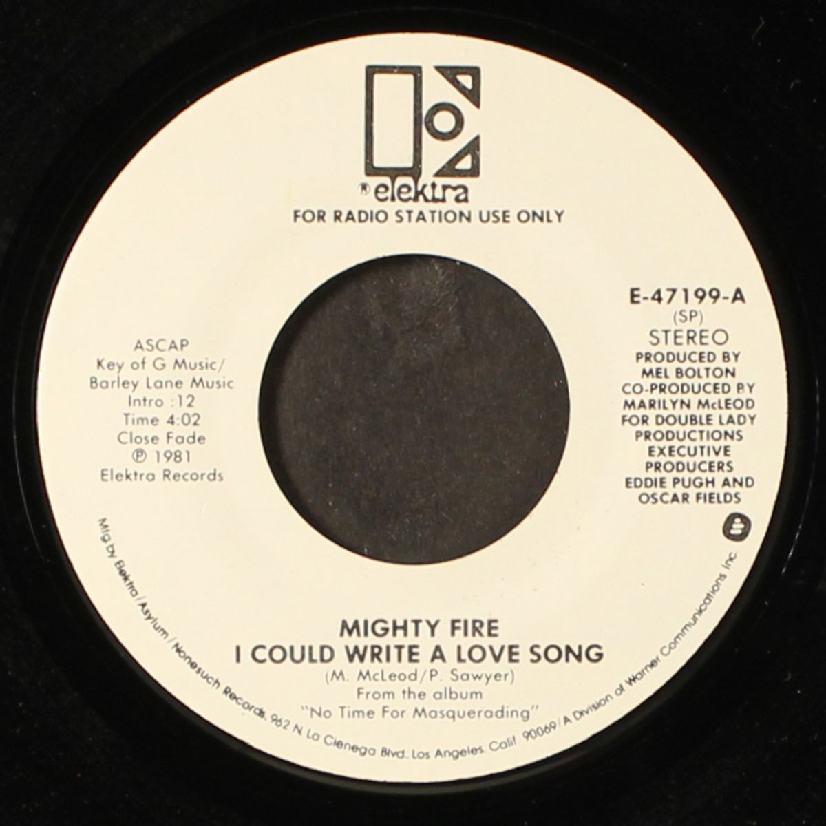 i could write a love song / mono by MIGHTY FIRE