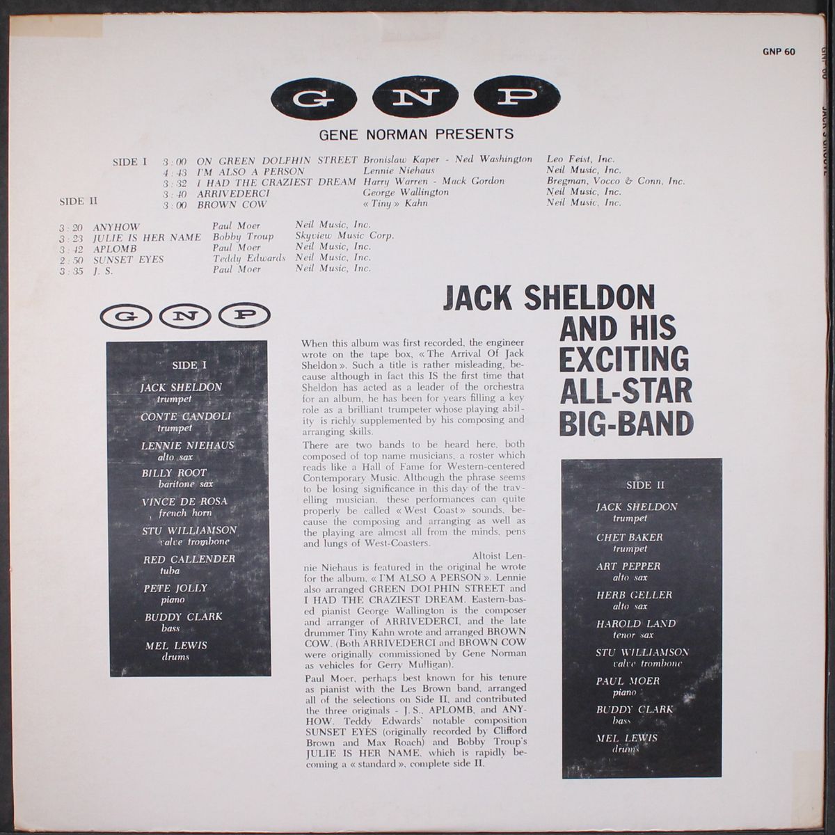 jack's groove by JACK SHELDON