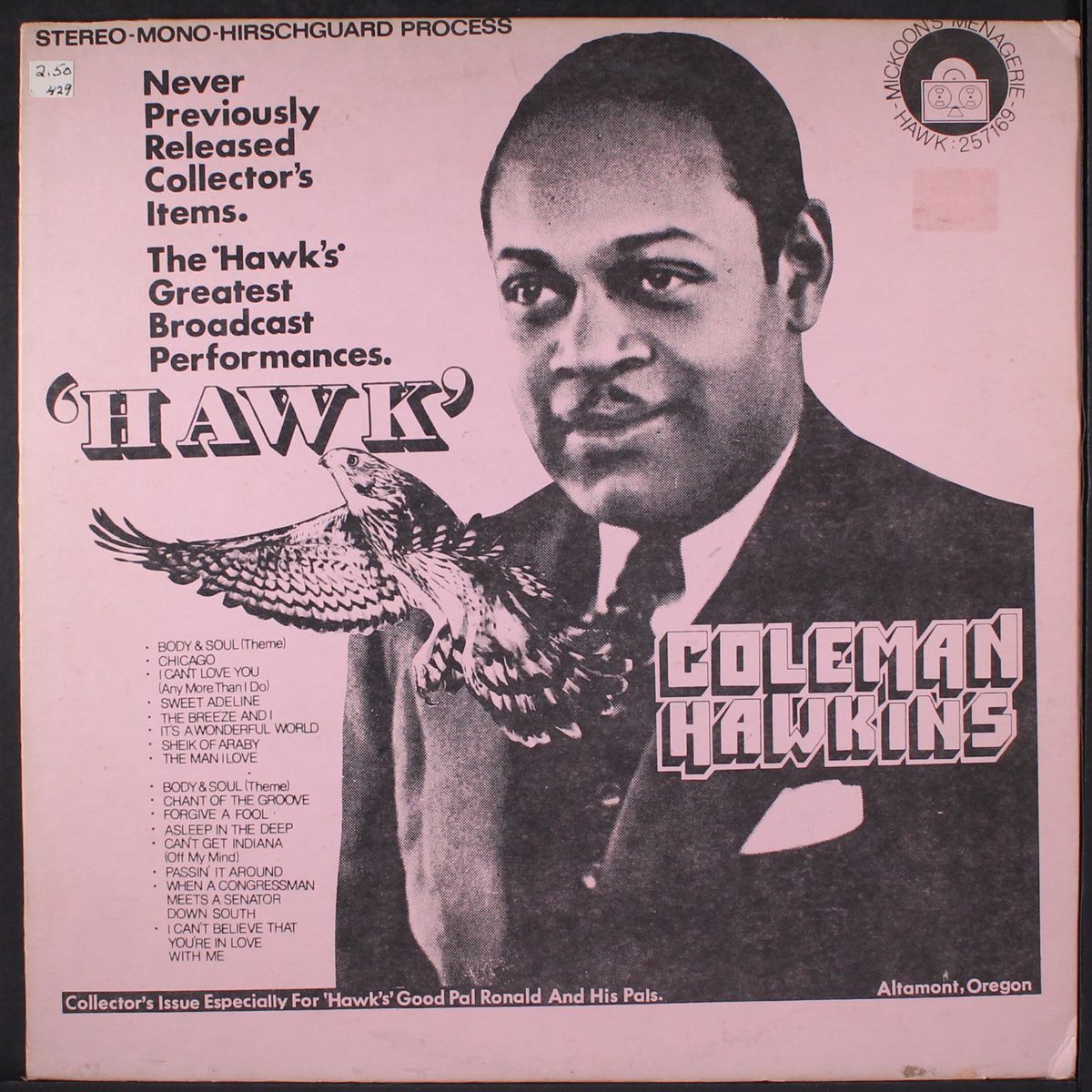 hawk by COLEMAN HAWKINS