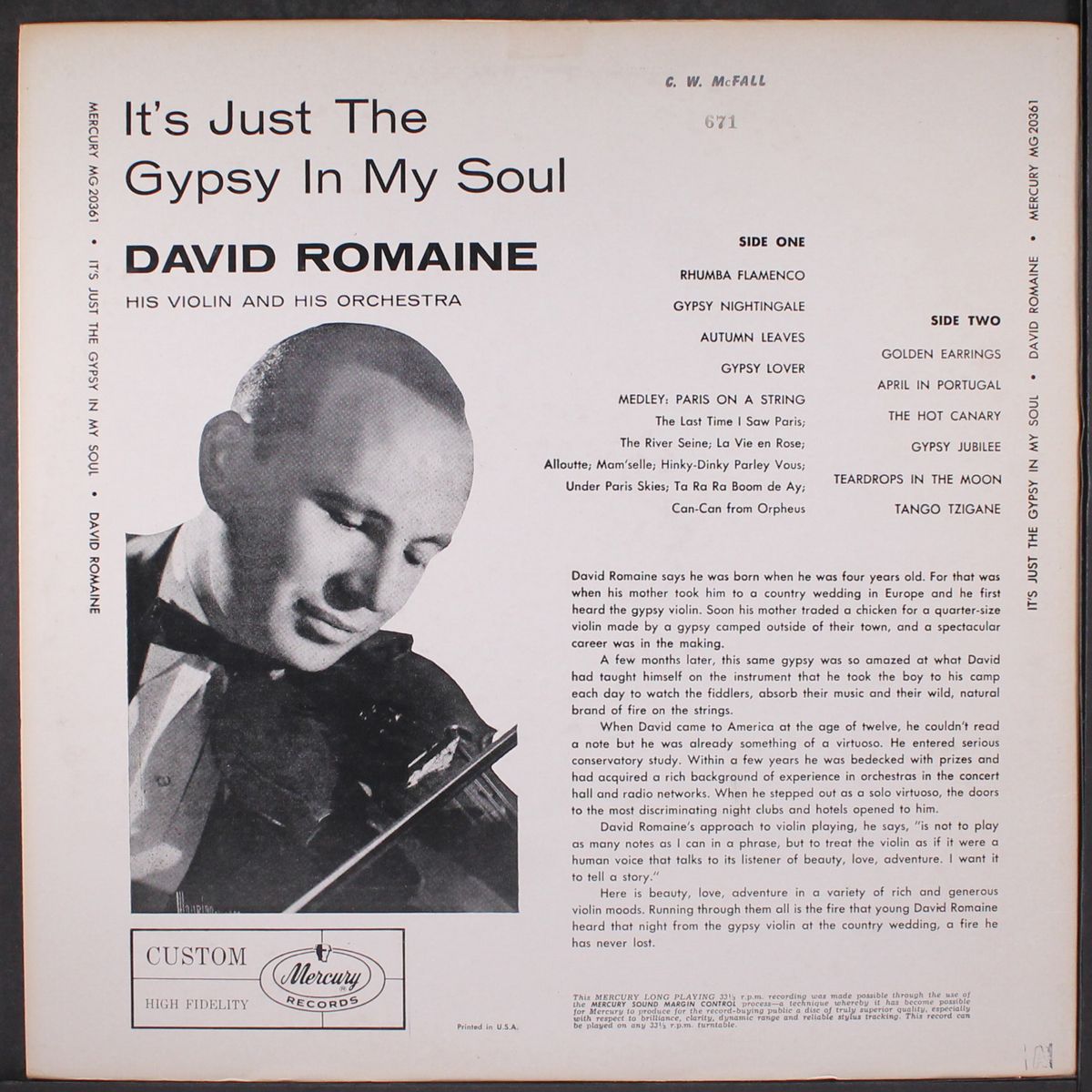 it's just the gypsy in my soul by DAVID ROMAINE