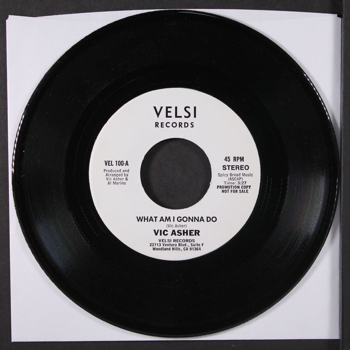 what am i gonna do / you're history by VIC ASHER