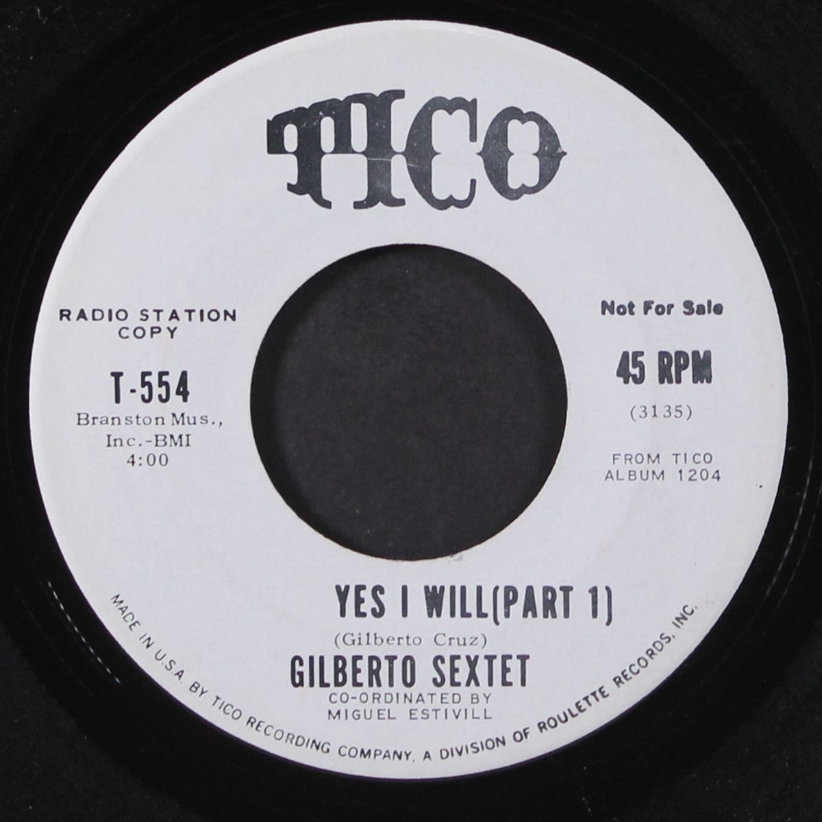 yes i will (part 1) / agapito by GILBERTO SEXTET