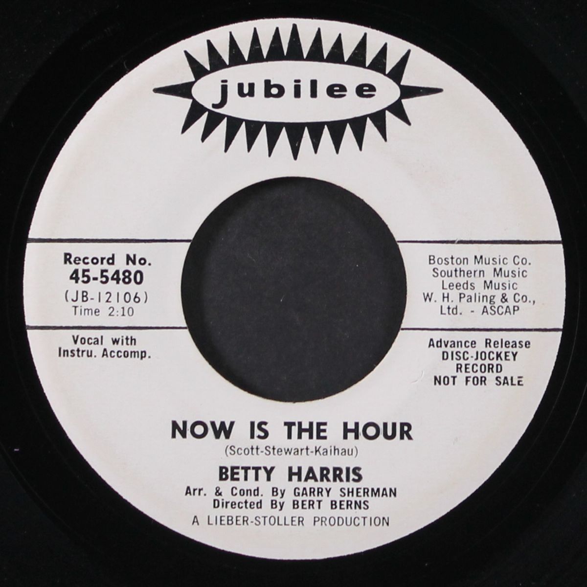 mo jo hannah / now is the hour by BETTY HARRIS