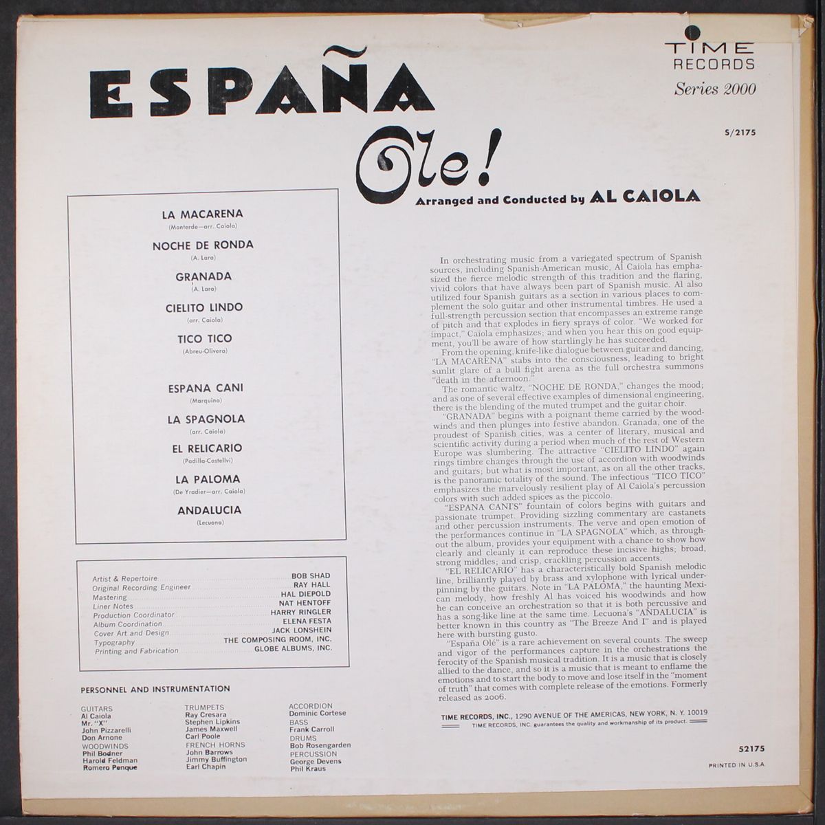 espana ole by AL CAIOLA
