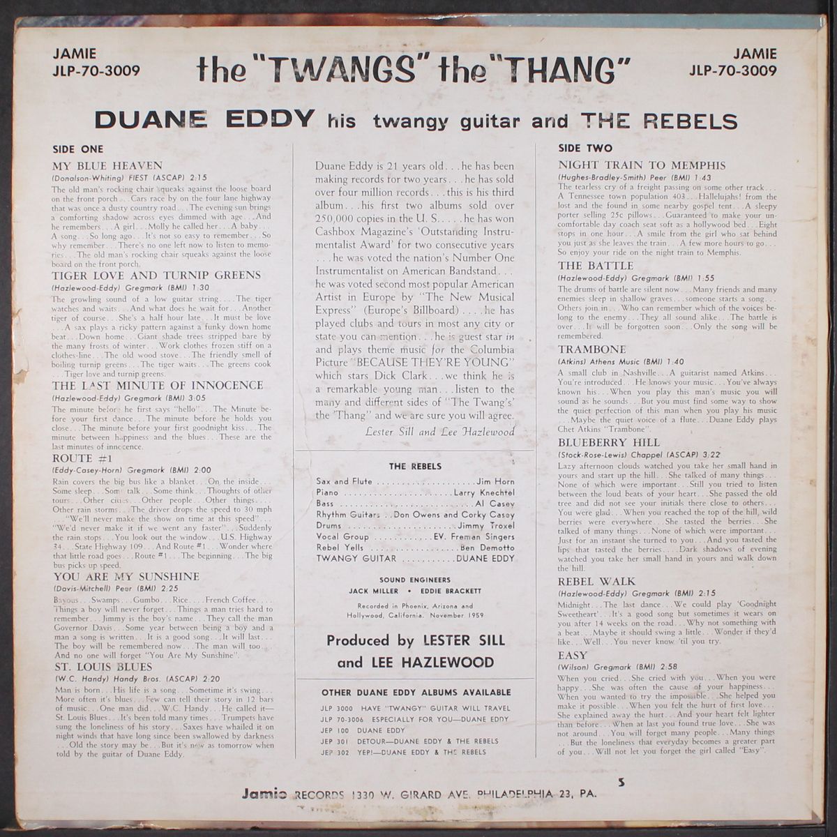 the twangs the thang by DUANE EDDY