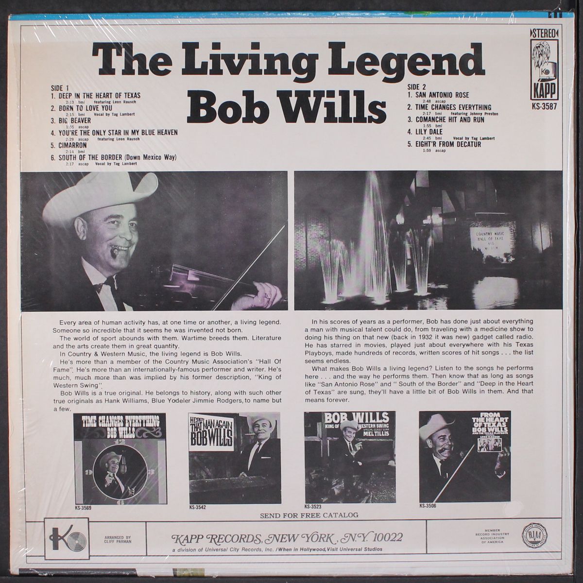 the living legend by BOB WILLS